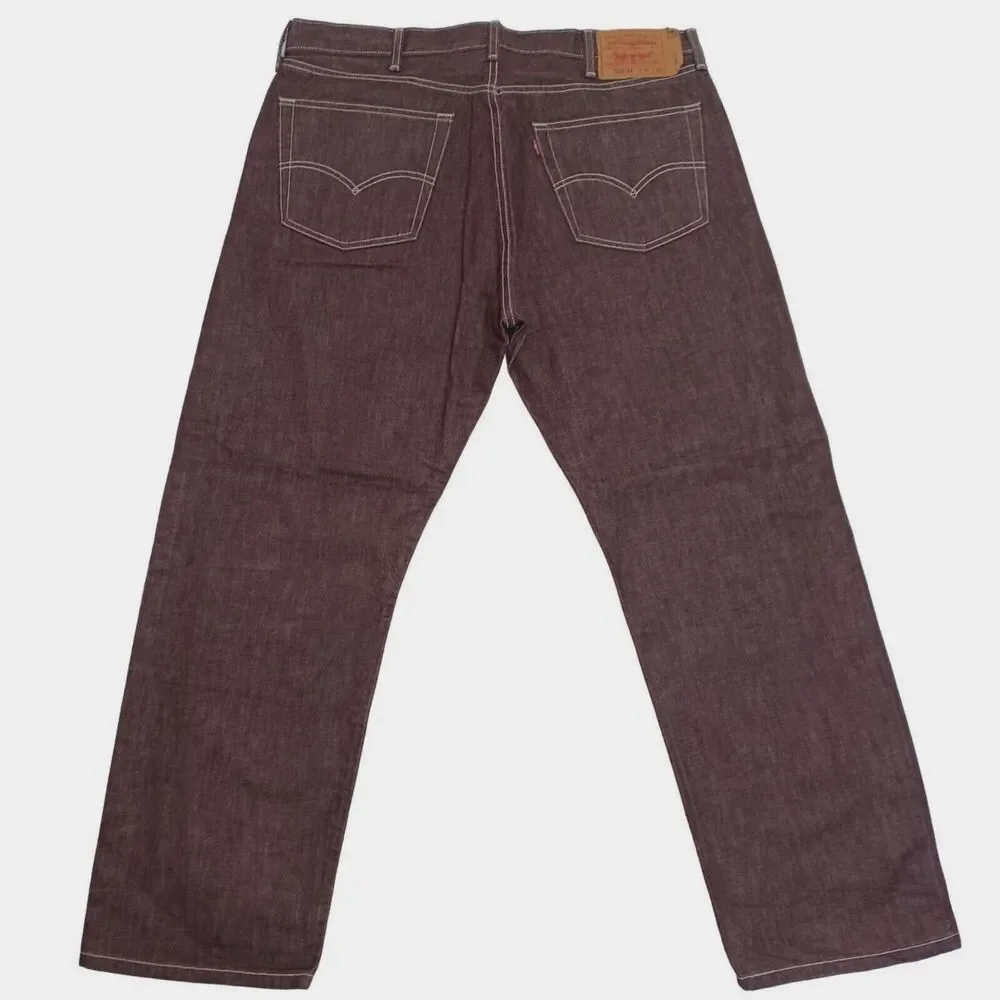 Vintage Levi's 501 XX Classic Buttonfly Rust Burgandy Jeans Men's Size 40x30 Y2K